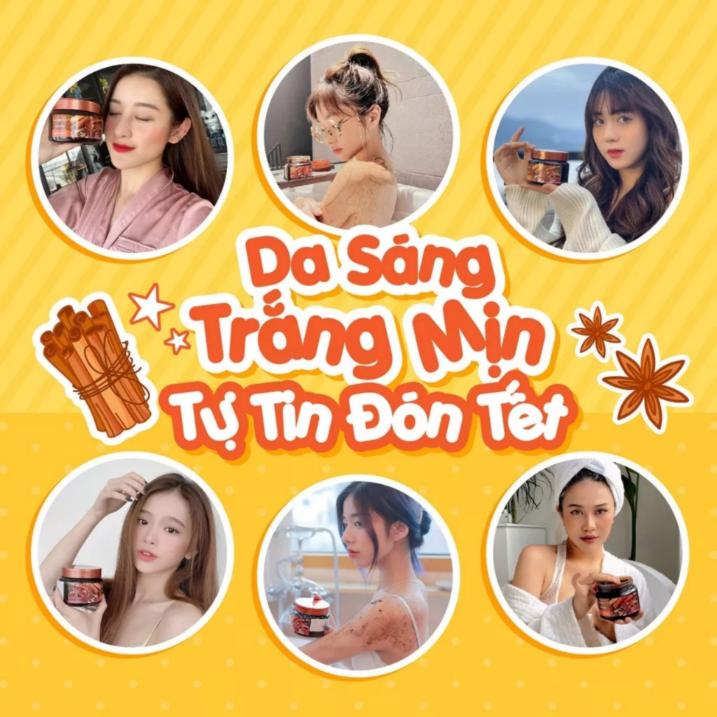 Tẩy Tế Bào Chết Toàn Thân Exclusive Cosmetic Chiết Xuất Quế Hồi & Cafe 380ml