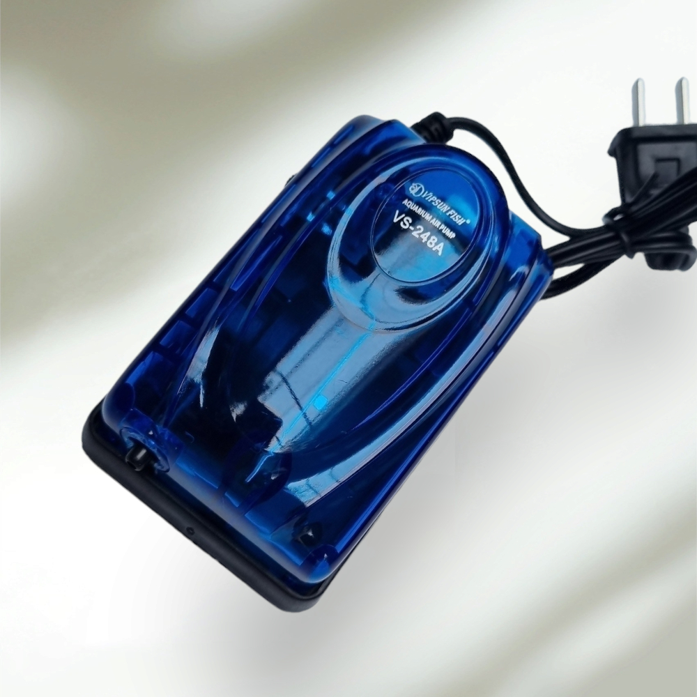 Combo máy sủi oxy 1 vòi, dây oxi, cục sủi cho hồ cá