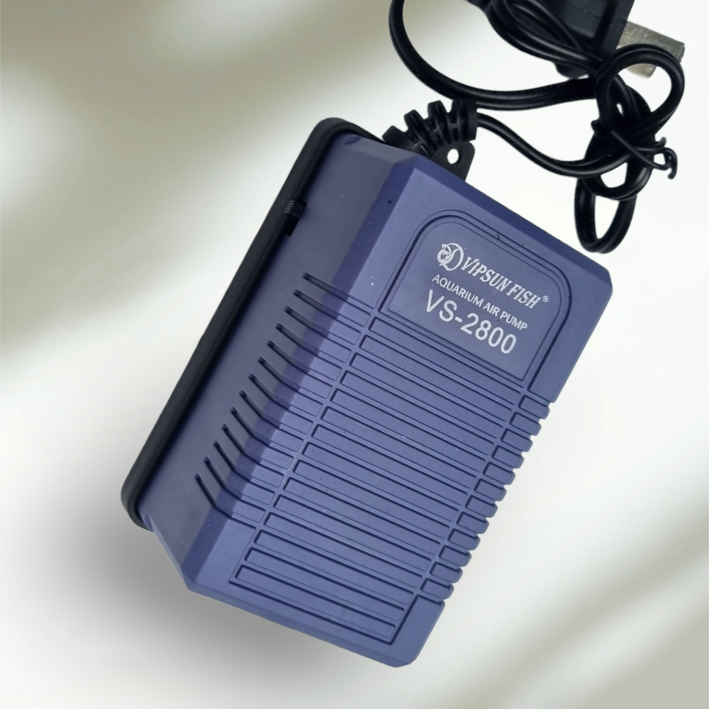 Combo máy sủi oxy 1 vòi, dây oxi, cục sủi cho hồ cá