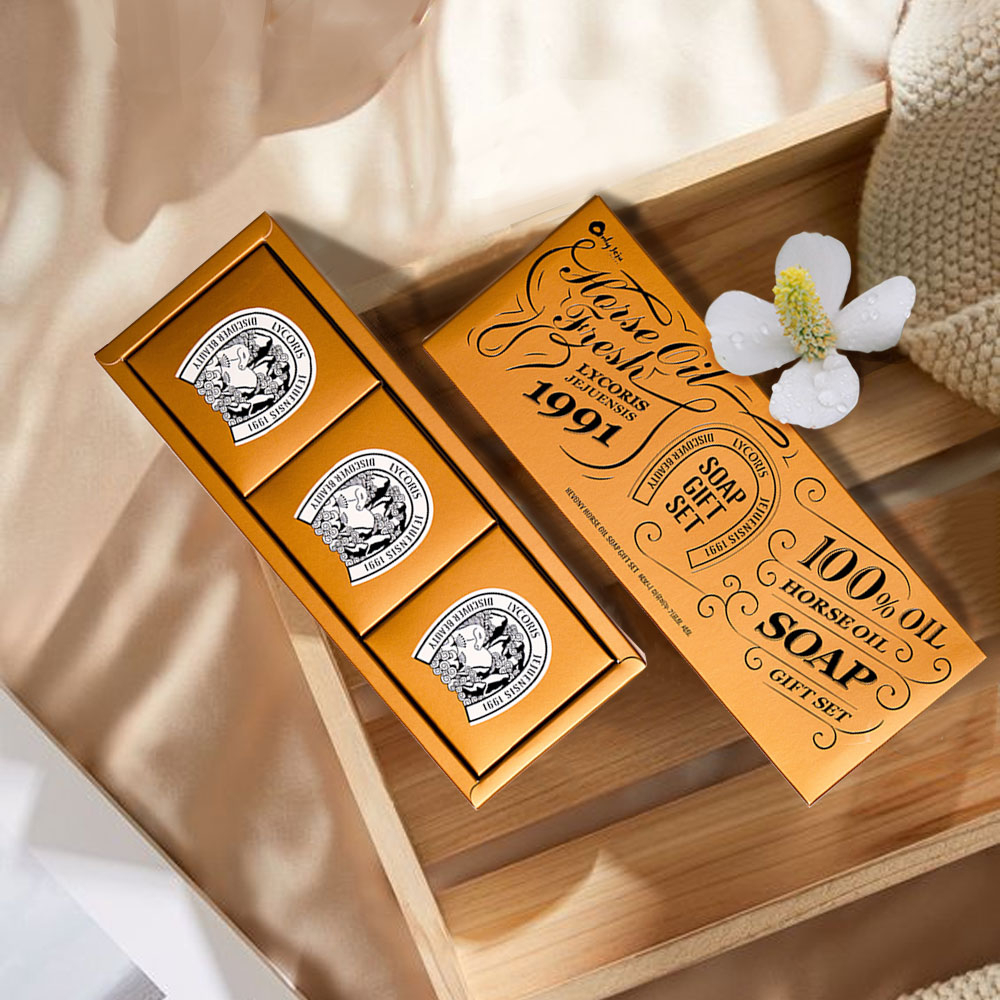 Xà bông tắm và rửa mặt chiết xuất dầu ngựa Hevony Horse Oil, sạch sâu, sáng da, ngừa mụn.