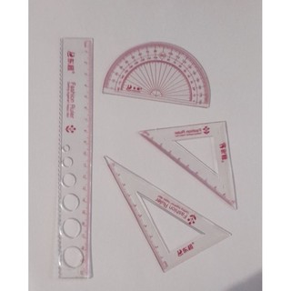Bộ thước kẻ 4 món giá rẻ