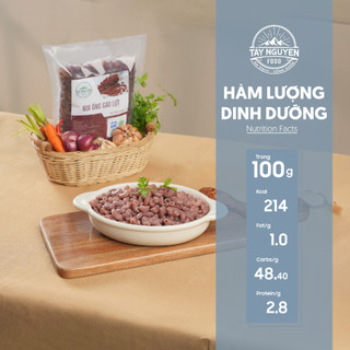 Nui ống gạo lứt eatclean tốt cho sức khỏe Tây Nguyên Food - Việt Nam 500g/1kg