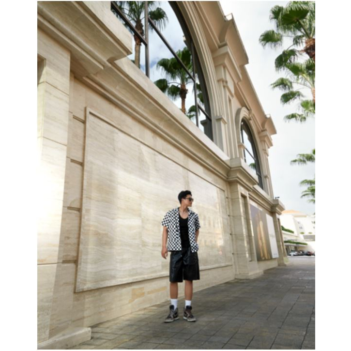 ÁO SƠ MI CHECKER BOXY DENIM SHIRT