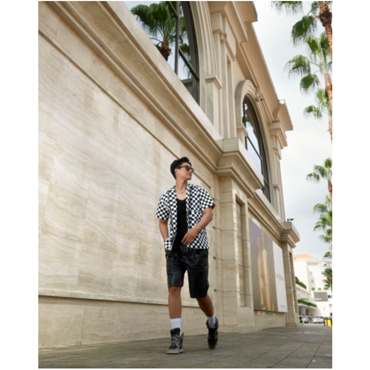 ÁO SƠ MI CHECKER BOXY DENIM SHIRT