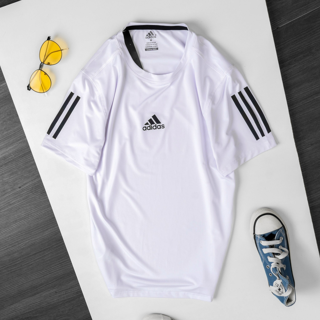 Áo thể thao nam chất liệu thun lạnh poly co giãn A07, thấm hút mồ hôi, phong cách đơn giản thoải mái