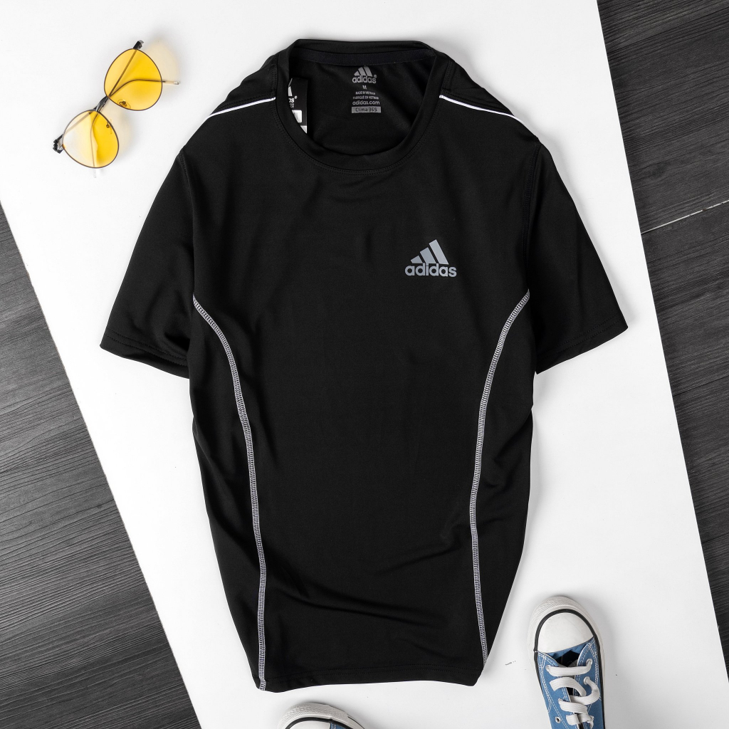 Áo thun thể thao nam A16, áo phông nam chất liệu thun poly co giãn 4 chiều thoáng mát vận động thoải mái