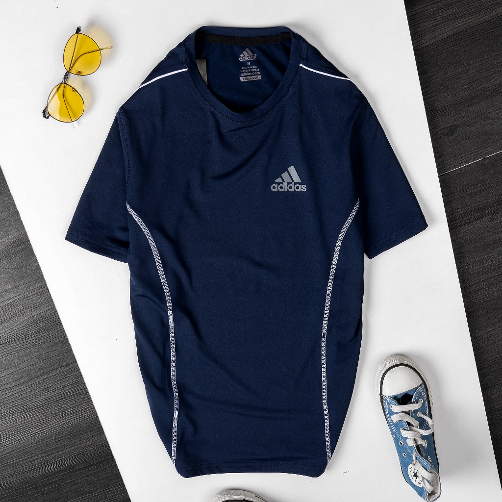 Áo thun thể thao nam A16, áo phông nam chất liệu thun poly co giãn 4 chiều thoáng mát vận động thoải mái