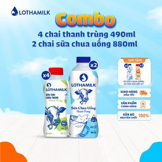 Combo thanh trùng Lothamilk 880ML
