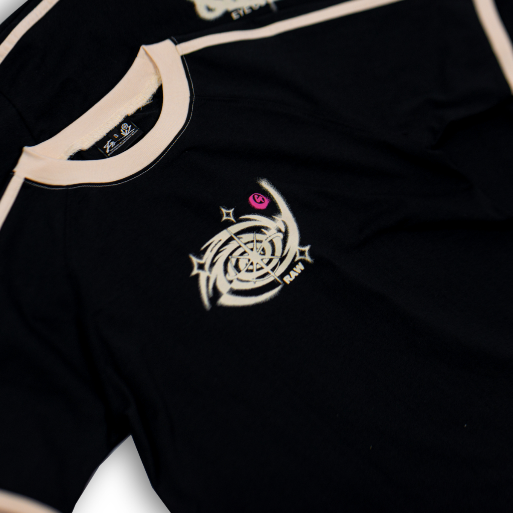 Áo Thun BabyTee Eyecosmic Graw / Black Cream Line