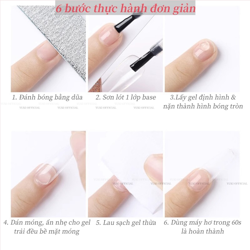 Gel định hình đa năng - gel định hình nail - gel đa năng dán móng úp , làm charm , tạo kiểu - gel khô định hình nail