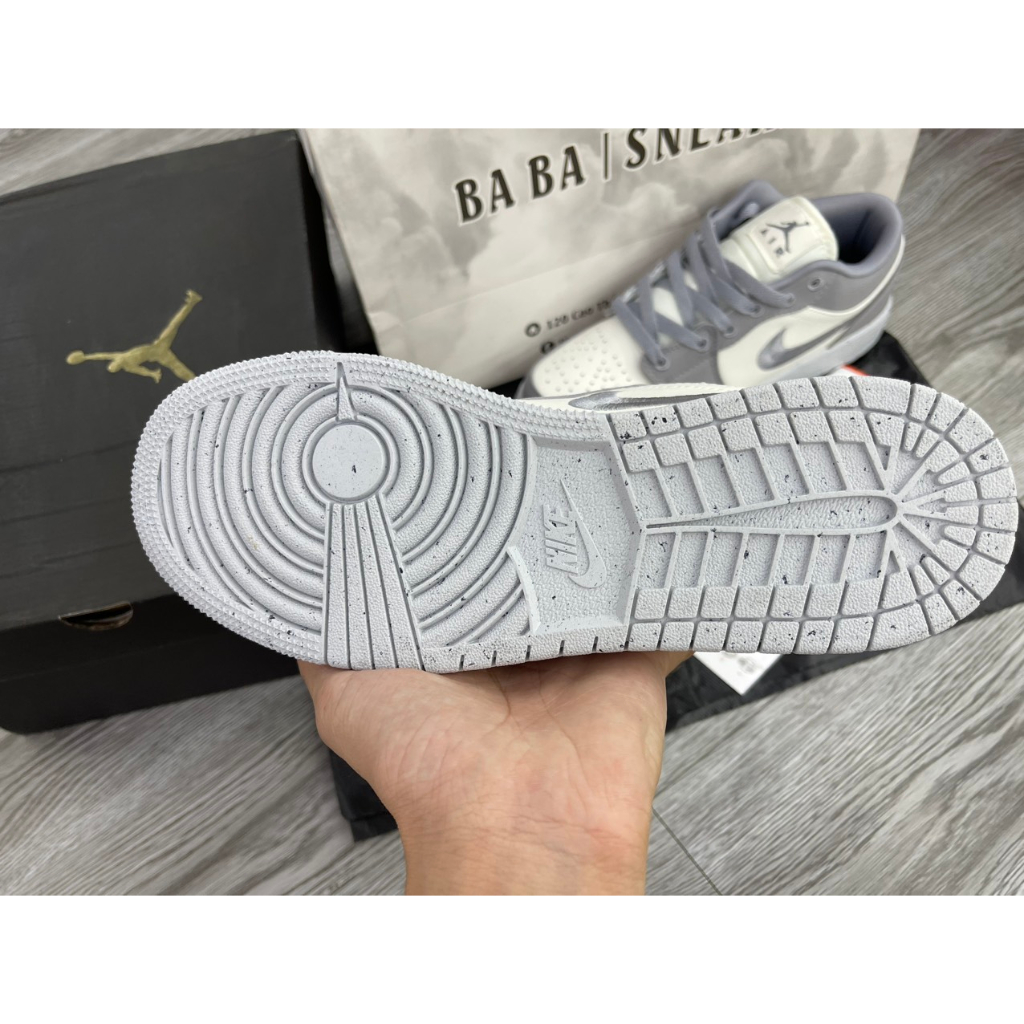 Giày Cao Cấp Thể Thảo Sneaker J/D1-Low-Light-Steel-Grey SIêu Xinh Ảnh Thật + freeship + Tặng Tất
