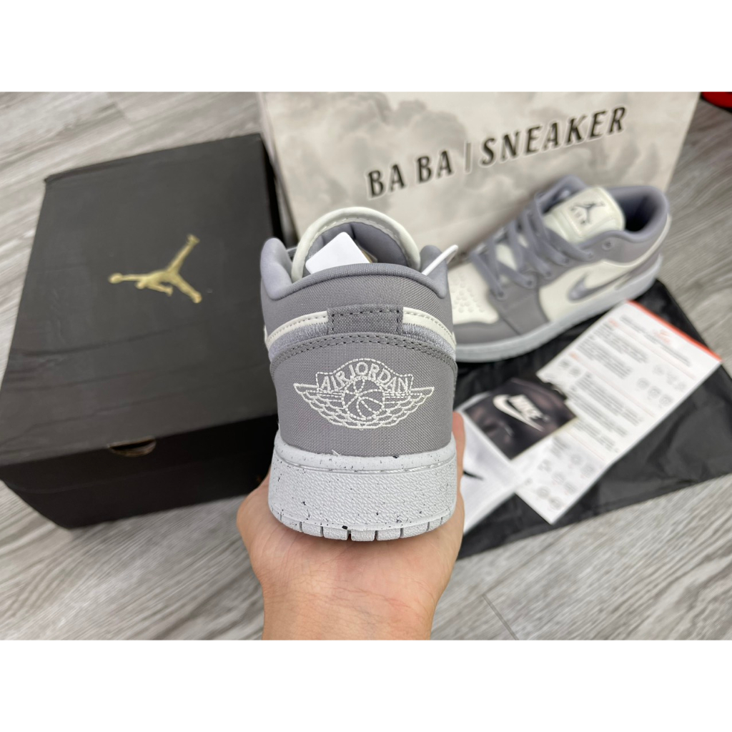 Giày Cao Cấp Thể Thảo Sneaker J/D1-Low-Light-Steel-Grey SIêu Xinh Ảnh Thật + freeship + Tặng Tất