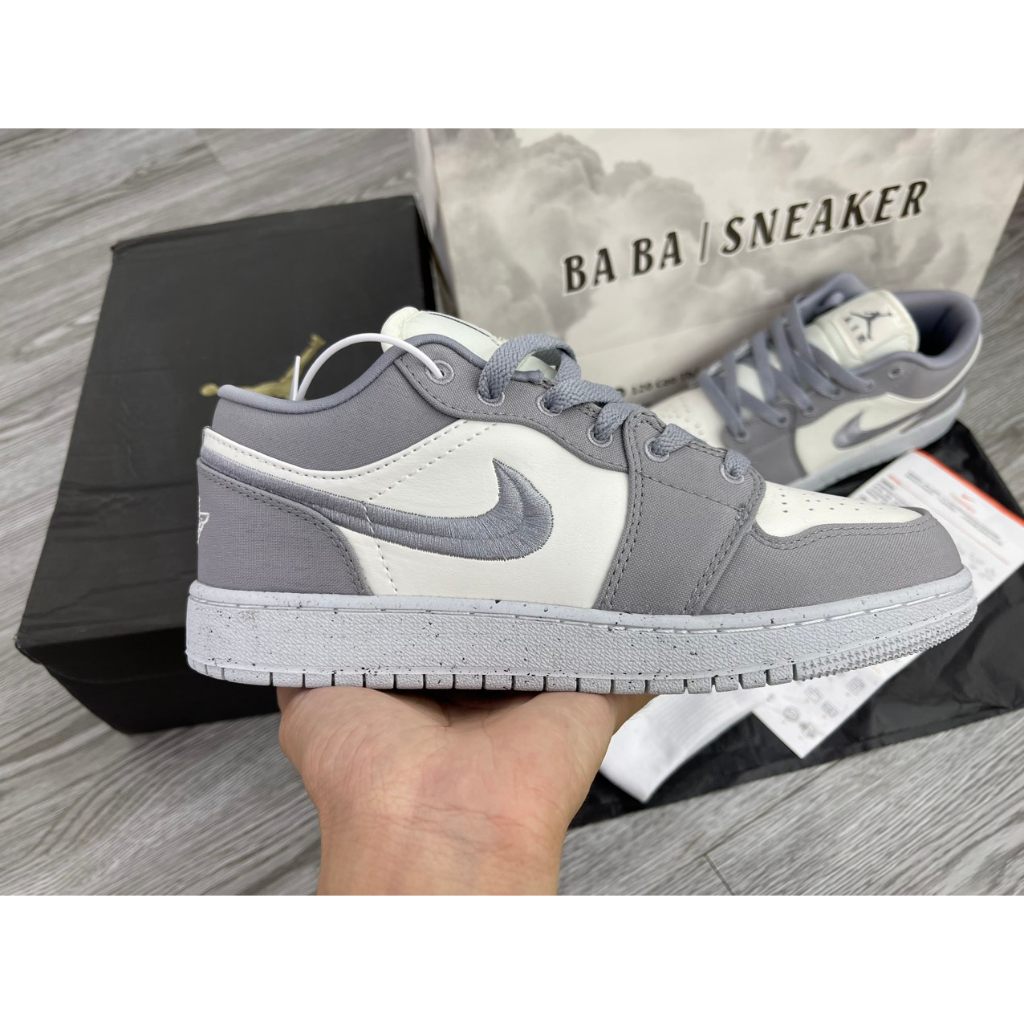 Giày Cao Cấp Thể Thảo Sneaker J/D1-Low-Light-Steel-Grey SIêu Xinh Ảnh Thật + freeship + Tặng Tất