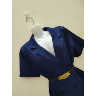 ĐẦM SUÔNG CỔ VEST SANG