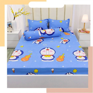 Bộ Ga Gối Cotton Poly Mẫu ẾCH XANH