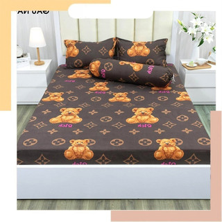 Bộ Ga Gối Cotton Poly Mẫu ẾCH XANH