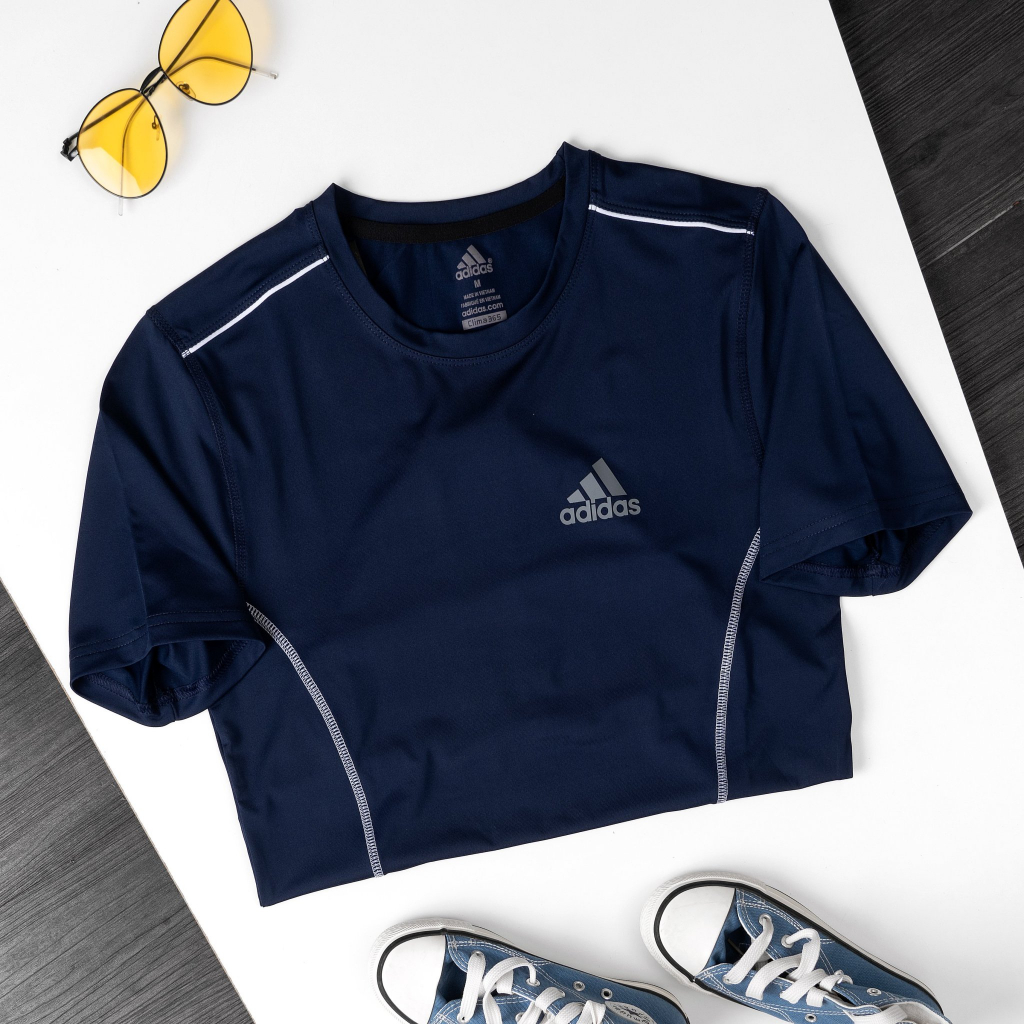 Áo thun thể thao nam A16, áo phông nam chất liệu thun poly co giãn 4 chiều thoáng mát vận động thoải mái