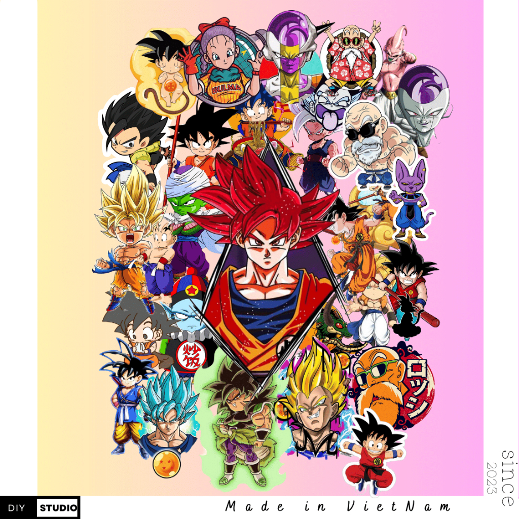 Sticker Dragon Ball Anime Goku Dragon ball super