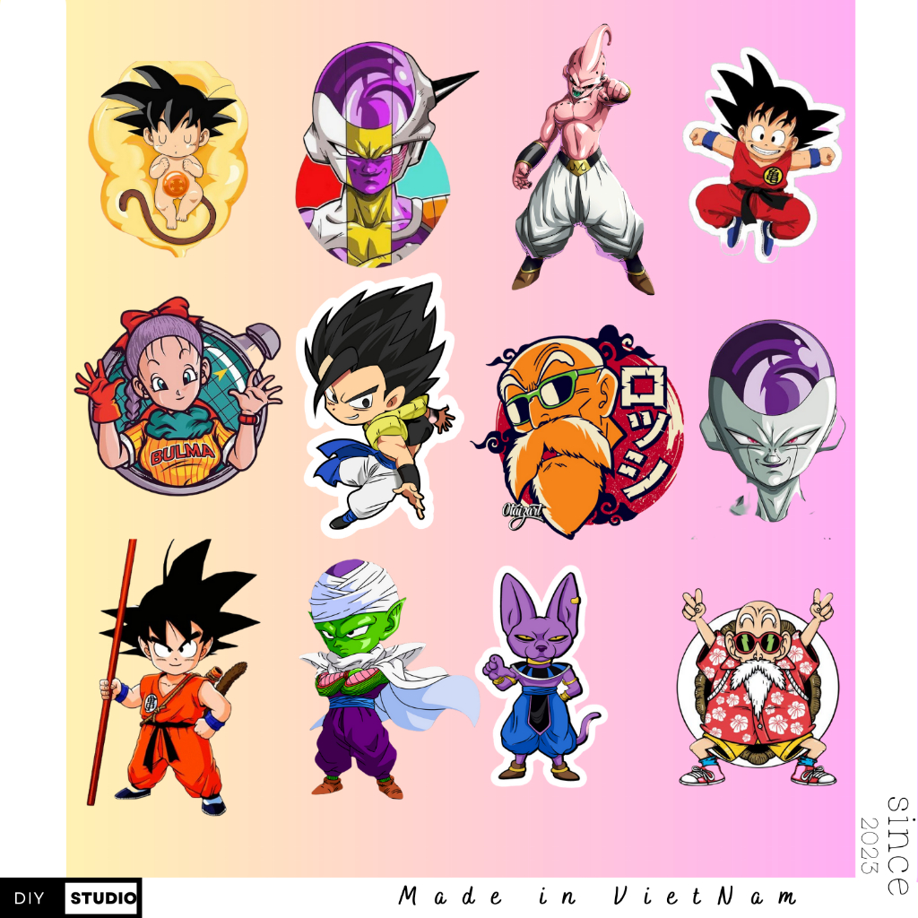 Sticker Dragon Ball Anime Goku Dragon ball super