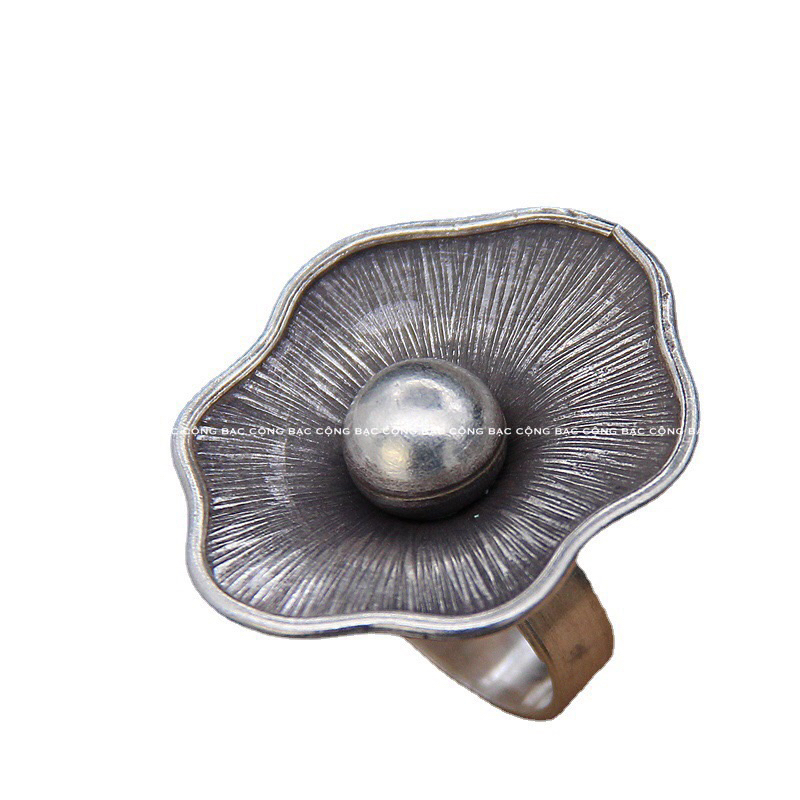 Nhẫn bạc Lá Sen N166