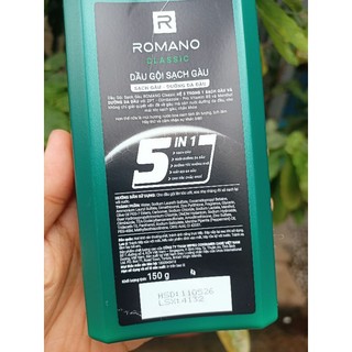 Dầu gội Romano 150g