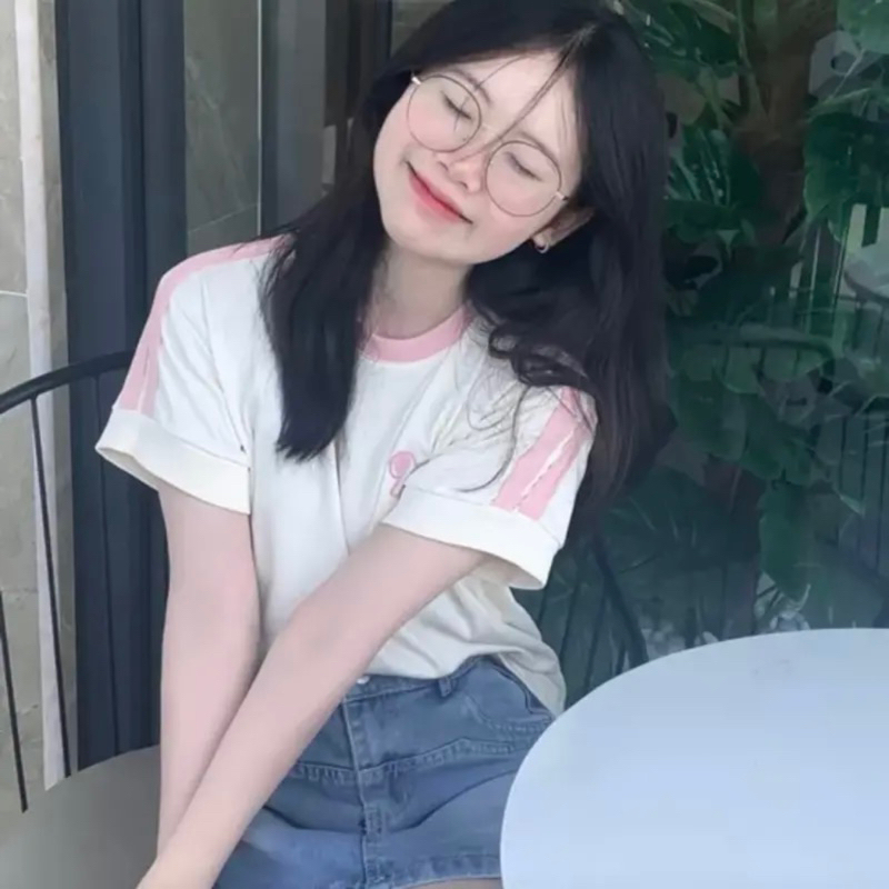 Áo thun babytee form fit chữ B thêu Hylapstore