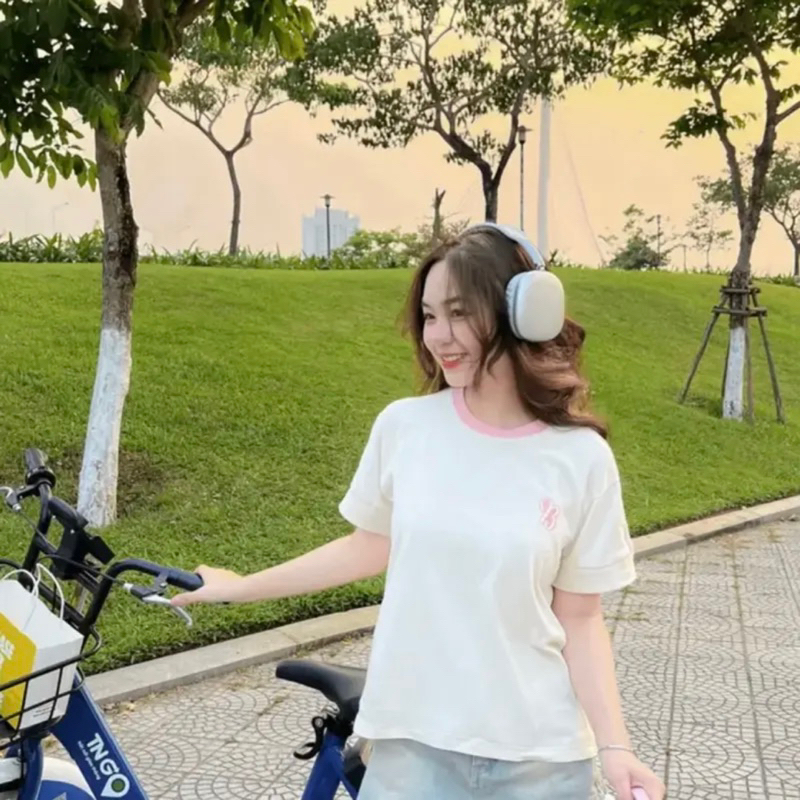 Áo thun babytee form fit chữ B thêu Hylapstore