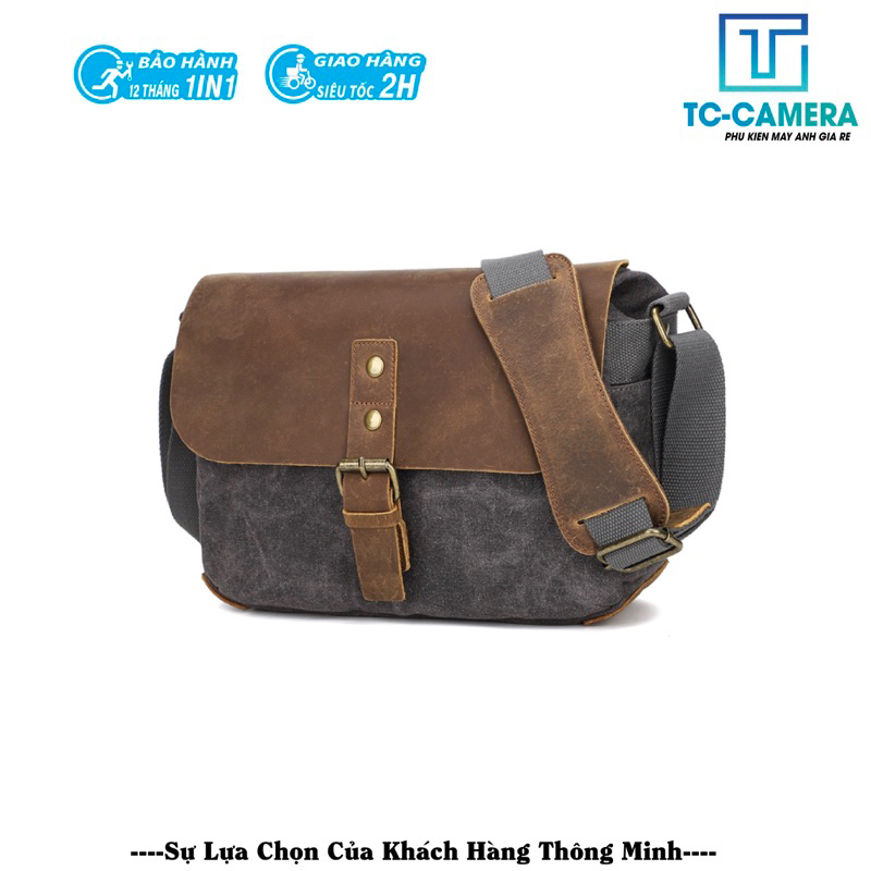 TÚI ĐỰNG MÁY ẢNH . TÚI ĐỰNG MÁY ẢNH VINTAGE CAO CẤP PHỐI DA