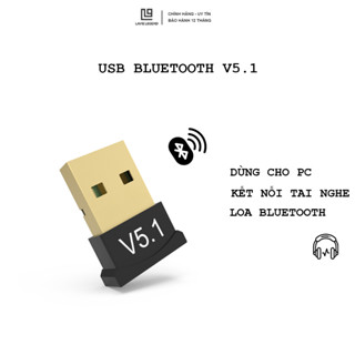 USB Dongle - USB Bluethooth 5.1 giúp kết nối không dây máy tính bàn ( PC ) với tai nghe bluetooth, loa bluetooth