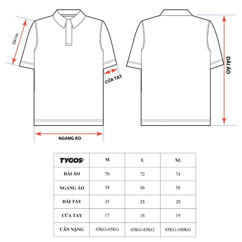 ÁO POLO TYGOS PCN 038