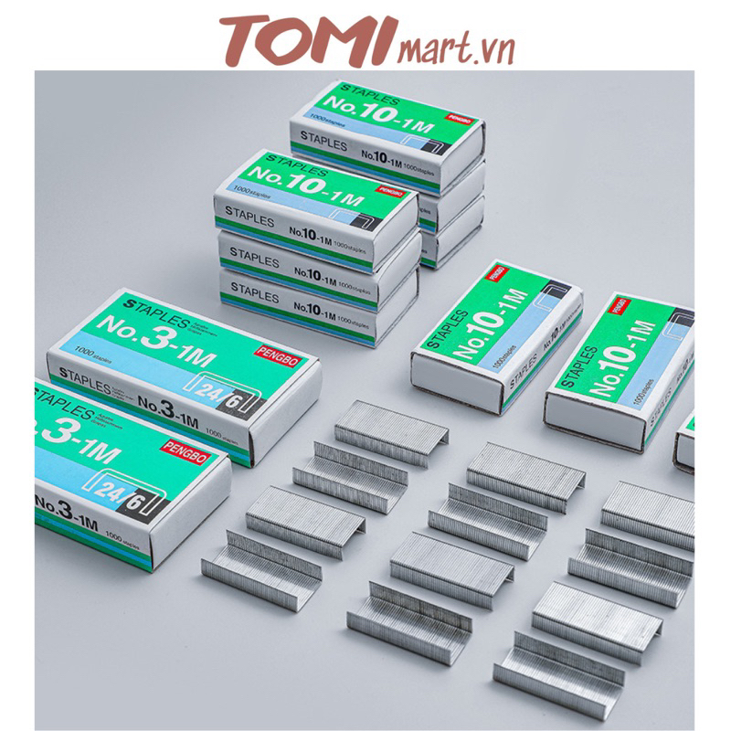 Ghim Bấm Giấy Số 10, 12 Kim Bấm Giấy Số 3 TOMI 122