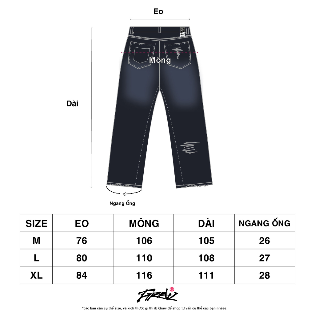 Quần Jean MiniPocket Ripped Graw