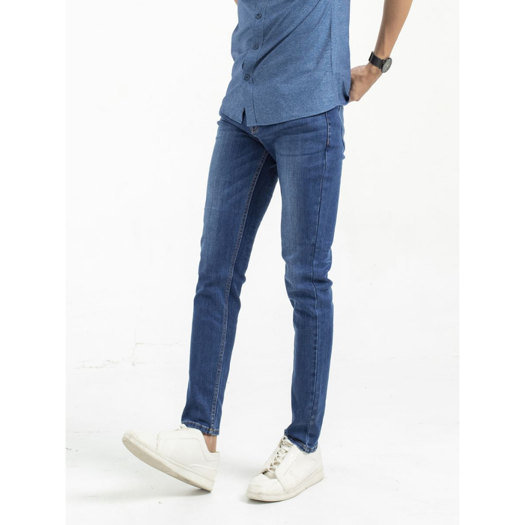 Quần jeans nam , quần bò nam Aristino  100% cotton co giãn nhẹ form ôm -AJN00109