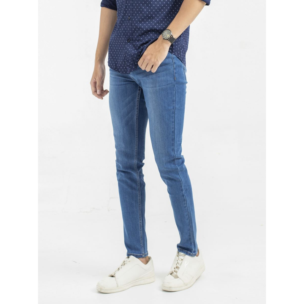 Quần jeans nam , quần bò nam Aristino  100% cotton co giãn nhẹ form ôm -AJN00109