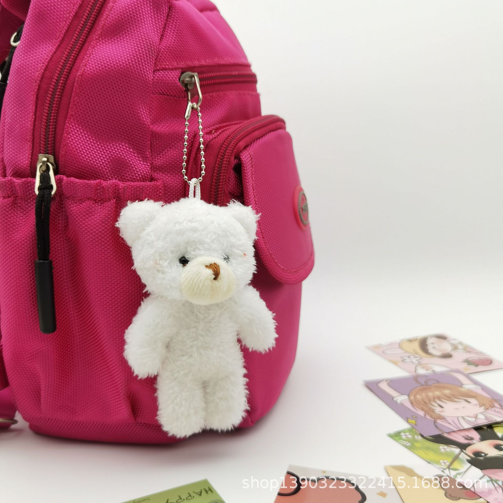 Móc khóa treo cặp, balo, túi xách hình chú chó, gấu bông xinh xắn đáng yêu MBL09