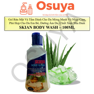 Gel Rửa Mặt, Tắm Cho Da Mỏng Manh, Nhạy Cảm, Phù Hợp Cho Em Bé, Dưỡng Ẩm, Chiết Xuất Nha Đam – SKIAN BODY WASH - 100ML