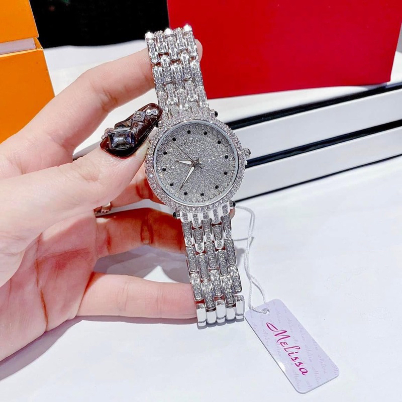 Đồng hồ nữ Melissa dây kim loại, kích thước 36mm