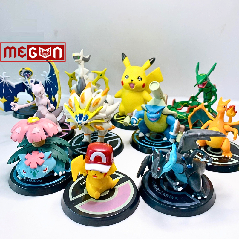 Pokemon yêu tinh Mô hình đồ chơi nhân vật Pikachu/Charizard mô hình Megun