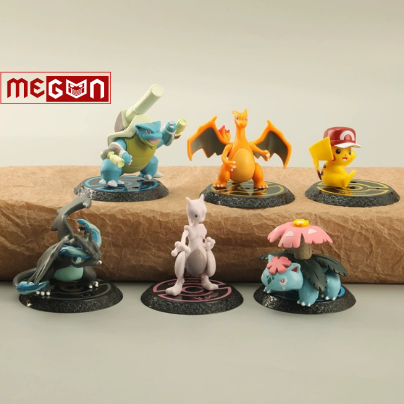 Pokemon yêu tinh Mô hình đồ chơi nhân vật Pikachu/Charizard mô hình Megun