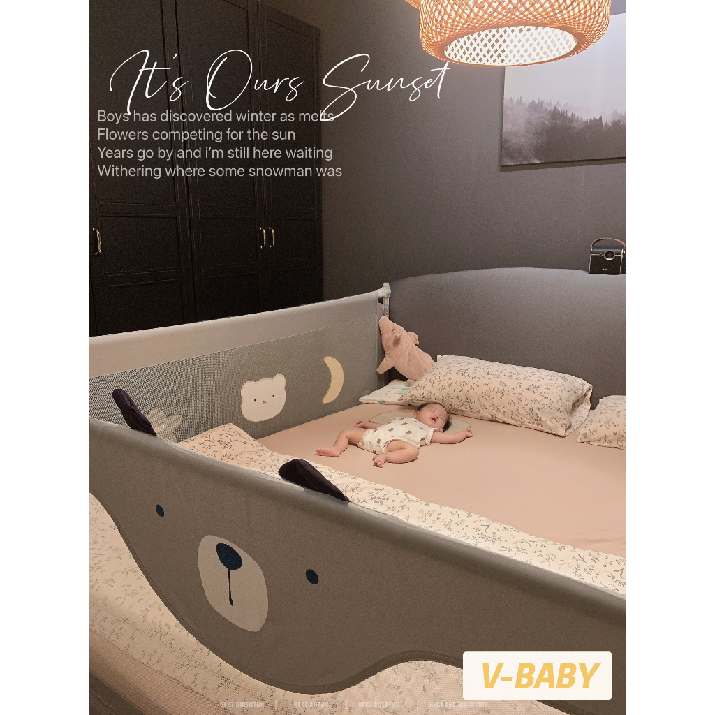 Thanh Chắn Giường V-Baby NEW 2023 N1 & N1S - 1 THANH 1 MẶT