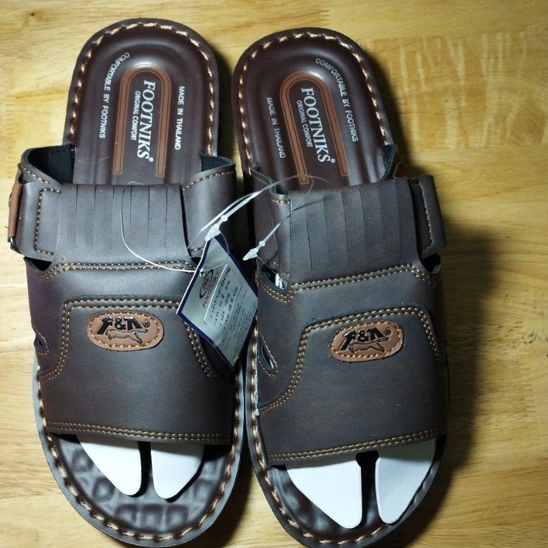 FOOTNIKS | Dép Thái Lan nam màu nâu