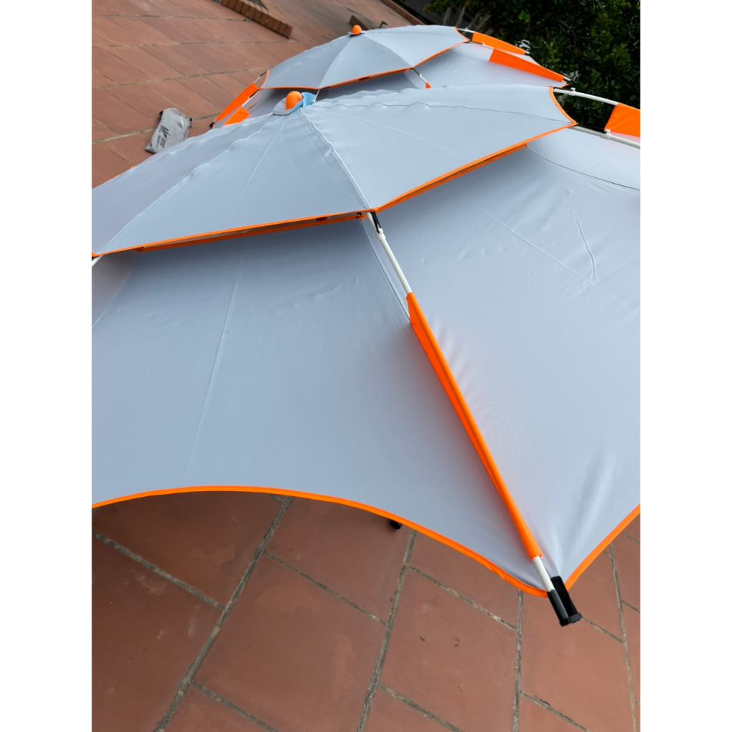 Ô xoay 360 điều hoà Màu cam trắng phiên bản Dù câu cá lớn năm 2023 2.2m- 2.4m- 2.6m