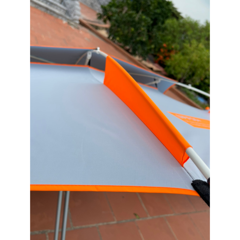 Ô xoay 360 điều hoà Màu cam trắng phiên bản Dù câu cá lớn năm 2023 2.2m- 2.4m- 2.6m