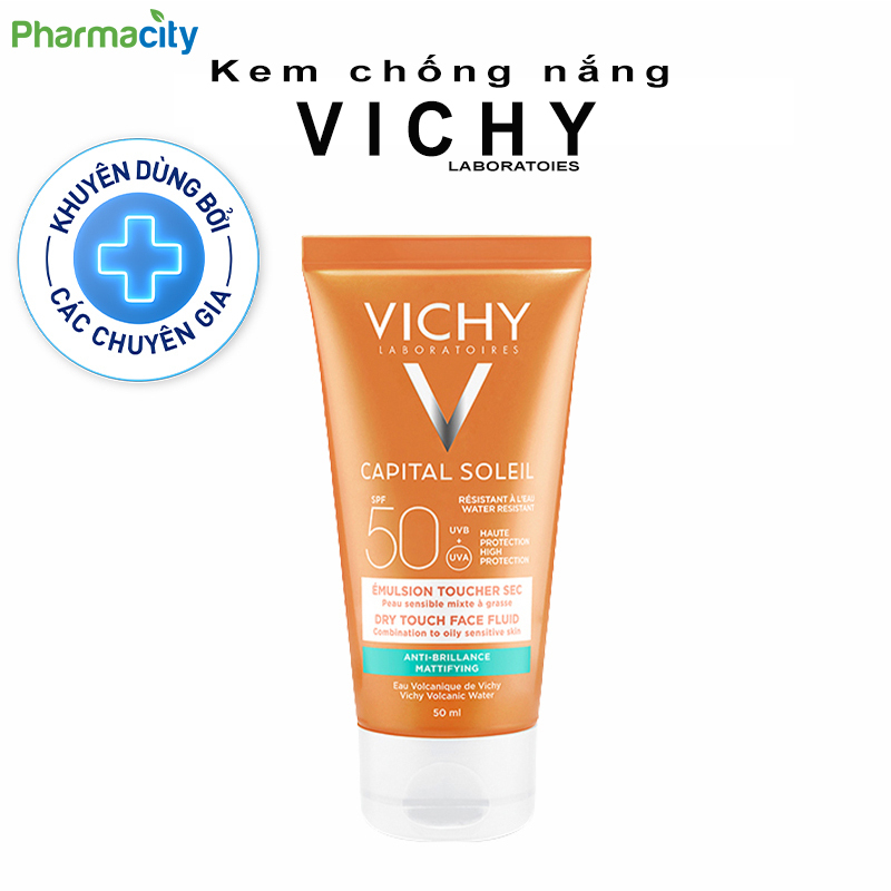 Kem chống nắng Vichy Capital Soleil SPF50 dành cho da dầu 50ml