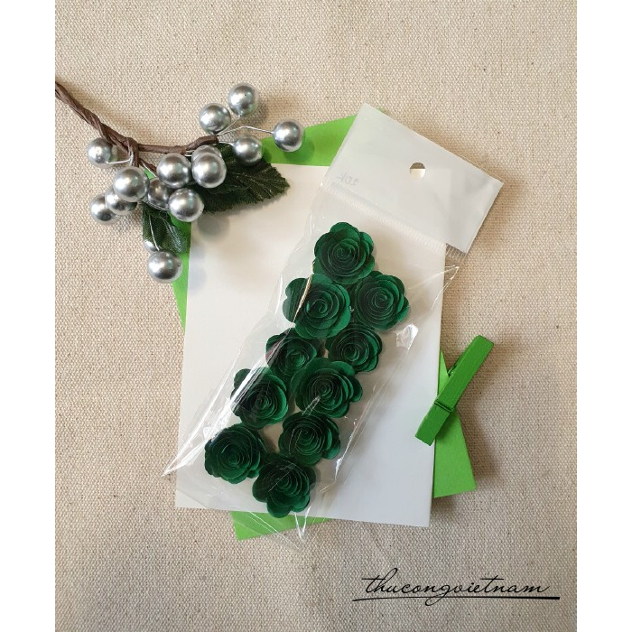 Hoa hồng giấy quấn sẵn