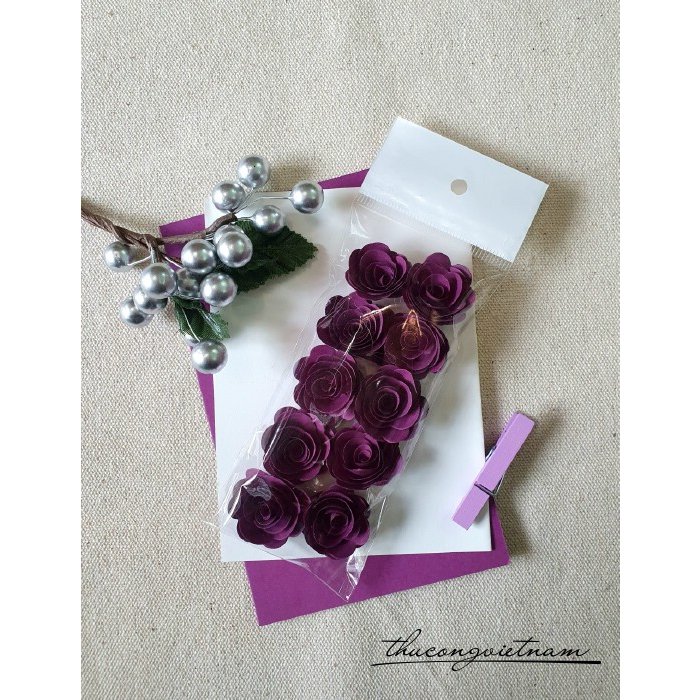 Hoa hồng giấy quấn sẵn