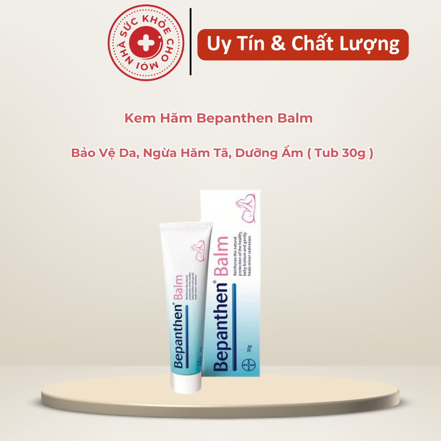 Kem Hăm Bepanthen Balm - Bảo Vệ Da, Ngừa Hăm Tã, Dưỡng Ẩm ( Tub 30g )