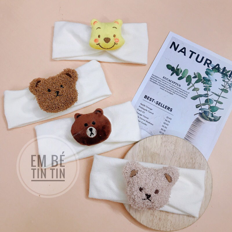 Turban , băng đô ren cho bé style Hàn - Turban công chúa cho bé gái