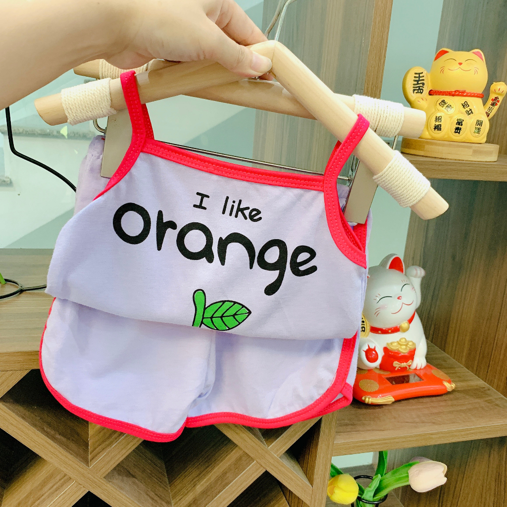Bộ 2 dây cho bé gái, bộ 2 dây mùa hè cho bé từ 7-19kg