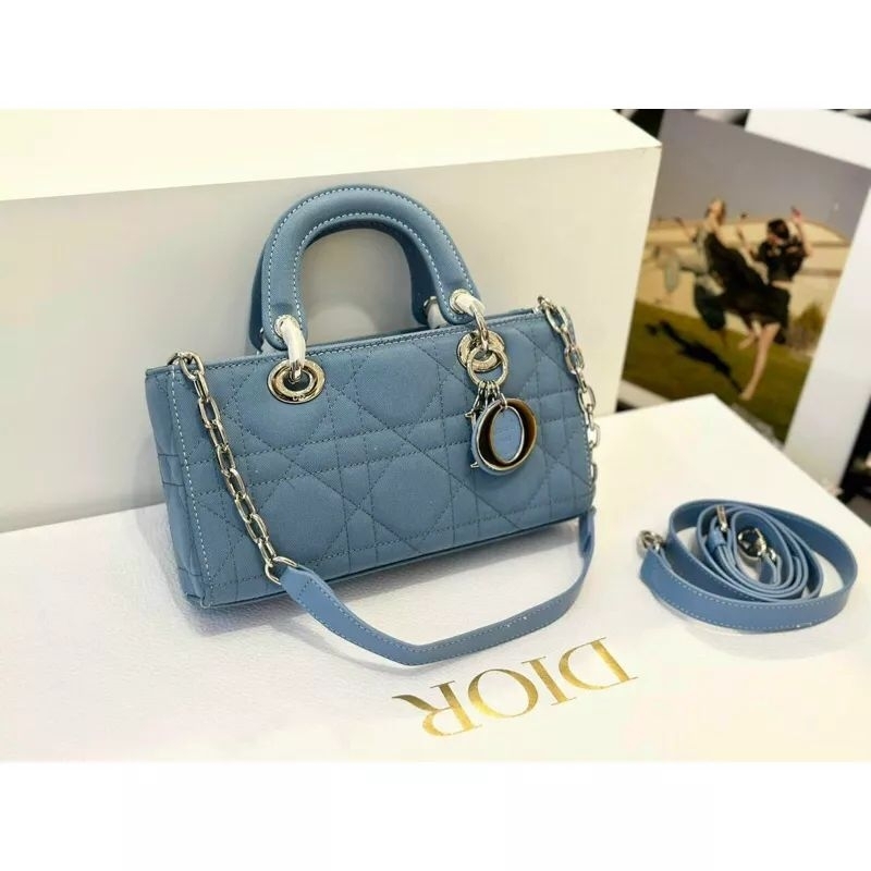 Túi di.or da bò denim hàng fullbox sz 26